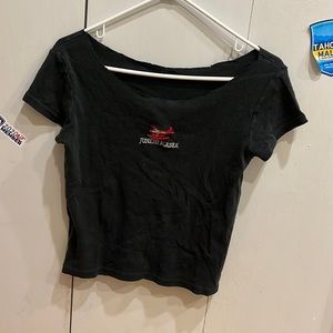 Altered Brandy Melville cropped T-shirt